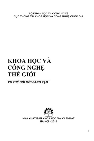 2010: Khoa học và công nghệ thế giới - Xu thế đổi mới sáng tạo