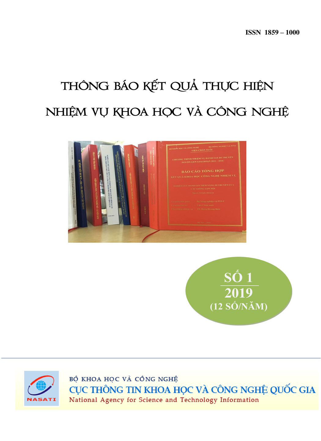 Thông báo kết quả thực hiện nhiệm vụ khoa học và công nghệ số 1 năm 2019