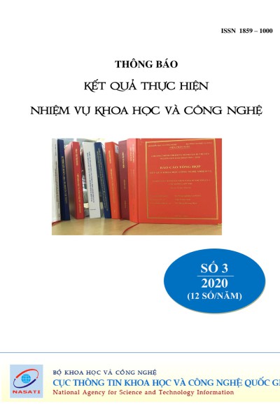 Thông báo kết quả thực hiện nhiệm vụ khoa học và công nghệ số 3 năm 2020