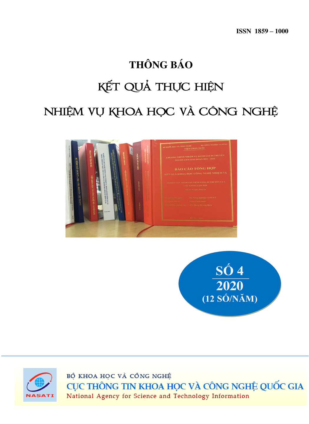 Thông báo kết quả thực hiện nhiệm vụ khoa học và công nghệ số 4 năm 2020