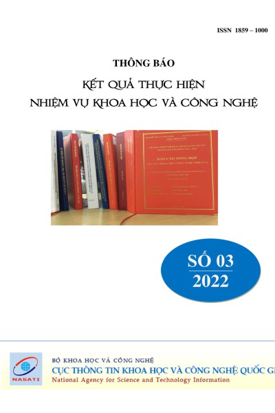 Thông báo kết quả thực hiện nhiệm vụ khoa học và công nghệ số 3 năm 2021