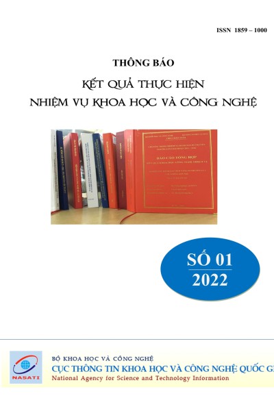 Thông báo kết quả thực hiện nhiệm vụ khoa học và công nghệ số 1 năm 2022