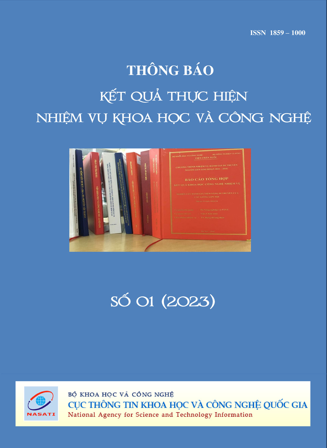 Thông báo kết quả thực hiện nhiệm vụ khoa học và công nghệ số 1 năm 2023