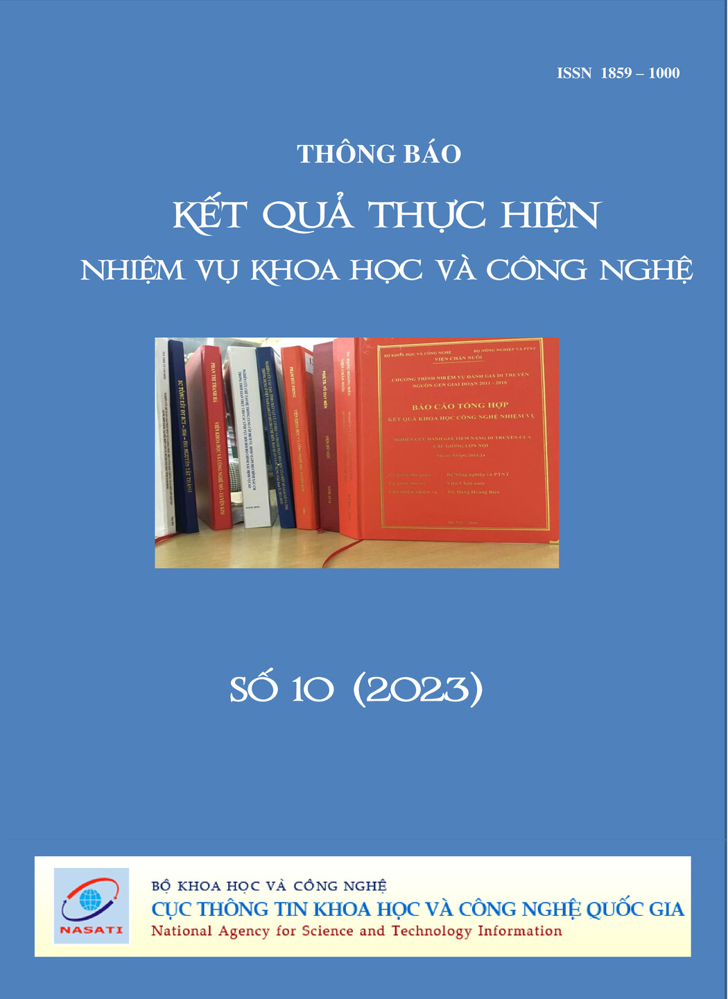 Thông báo kết quả thực hiện nhiệm vụ khoa học và công nghệ số 10 năm 2023