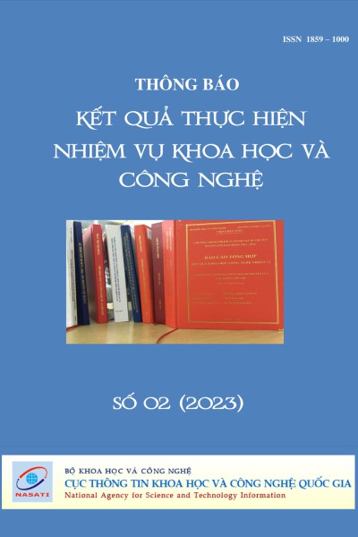 Thông báo kết quả thực hiện nhiệm vụ khoa học và công nghệ số 2 năm 2023