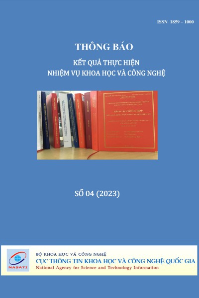 Thông báo kết quả thực hiện nhiệm vụ khoa học và công nghệ số 4 năm 2023