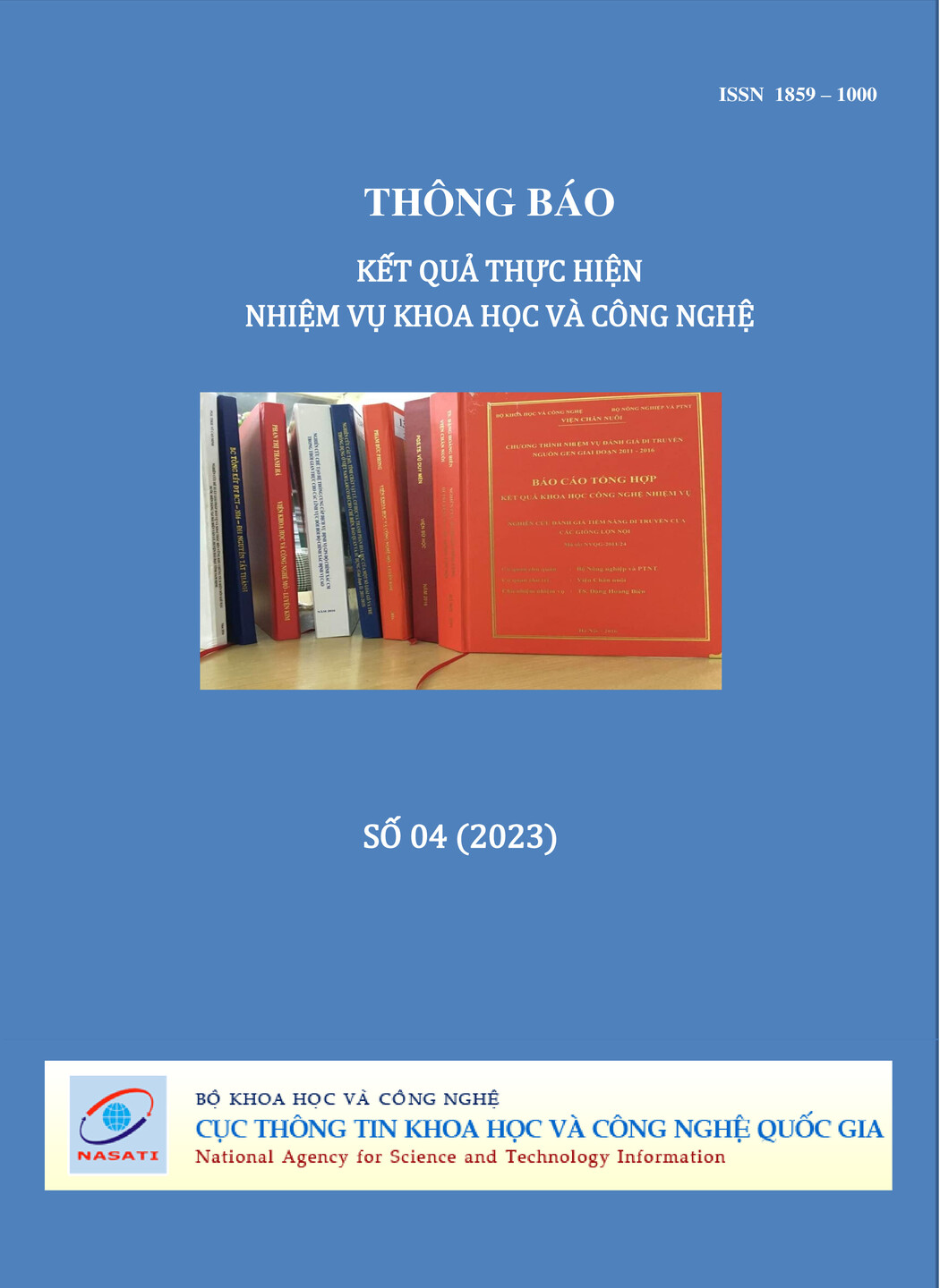 Thông báo kết quả thực hiện nhiệm vụ khoa học và công nghệ số 4 năm 2023