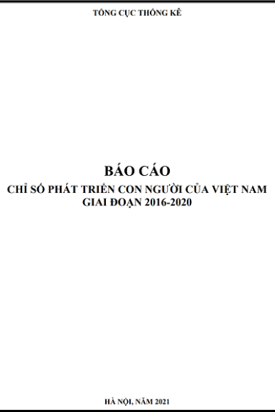 Báo cáo Chỉ số phát triển con người Việt Nam giai đoạn 2016 - 2020