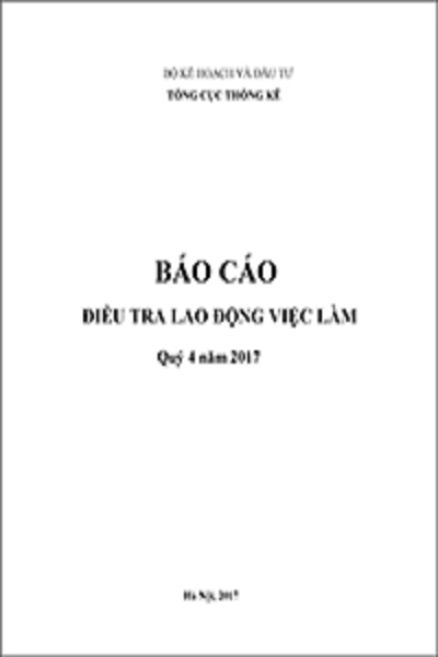 Báo cáo Điều tra Lao động việc làm Quý 4 năm 2017