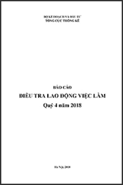 Báo cáo Điều tra lao động việc làm Quý IV năm 2018