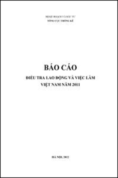 Báo cáo Điều tra Lao động và Việc làm Việt Nam năm 2011