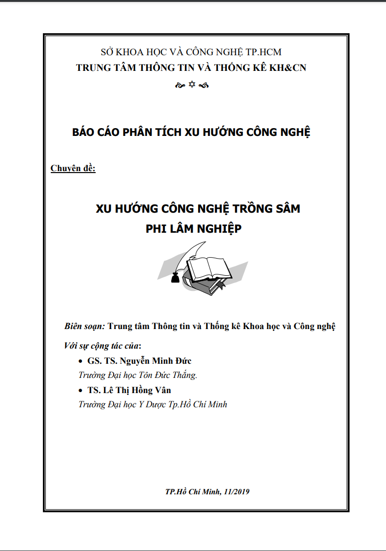 Xu hướng công nghệ trồng sâm phi lâm nghiệp